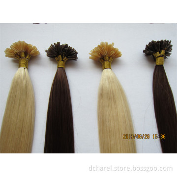 100% Human Hair Prebonded Hair, U Tip Hair